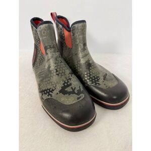 Pelagic Pursuit Fishing Deck Boots Camo Grey Waterproof Non-Slip Durable Mens 12